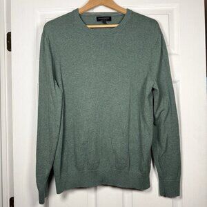 Banana Republic Sweater Premium Luxe Yarn Silk Cashmere Heather Green Men’s